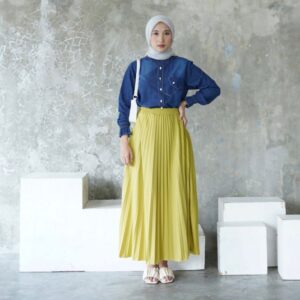 BASIC ROK PLEATS - PASTEL LIME
